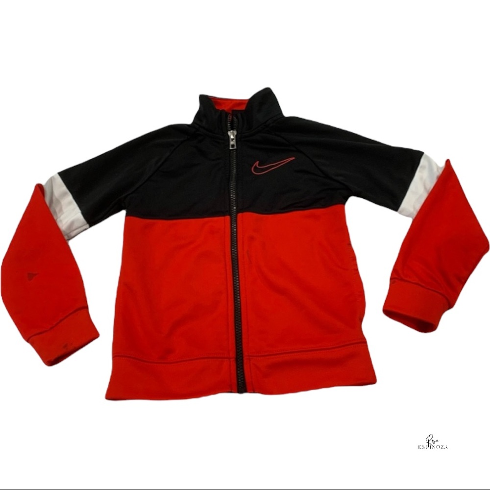 Nike red/blk zipper jacket size 4T